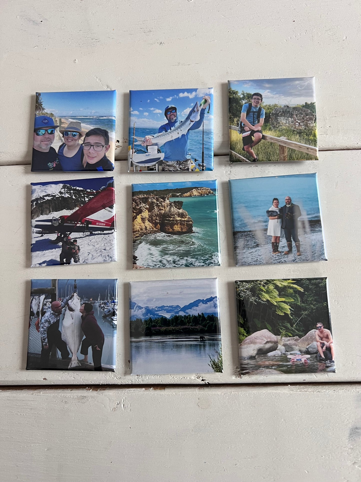 Set of Nine (9) 2x2 Magnets